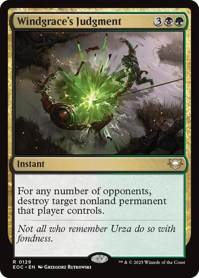 Windgrace's Judgment (Commander: Edge of Eternities) Light Play