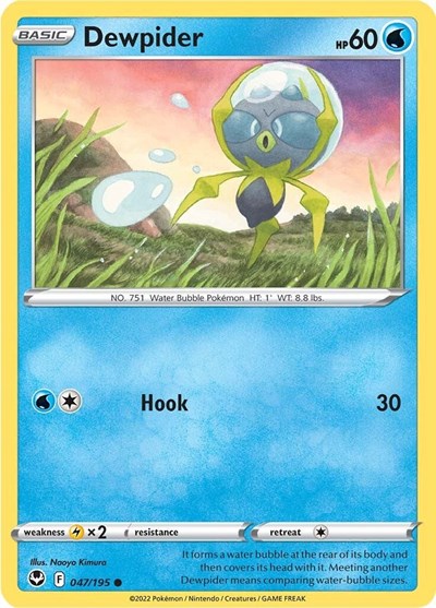 Dewpider (SWSH12: Silver Tempest) Light Play