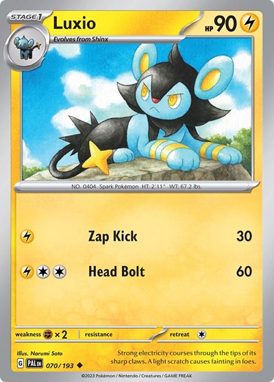 Luxio (SV02: Paldea Evolved) Light Play Reverse Holofoil