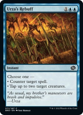 Urza's Rebuff (The Brothers' War) Light Play