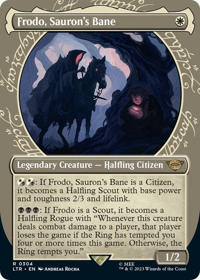 Frodo, Sauron's Bane (Showcase) (Universes Beyond: The Lord of the Rings: Tales of Middle-earth) Light Play