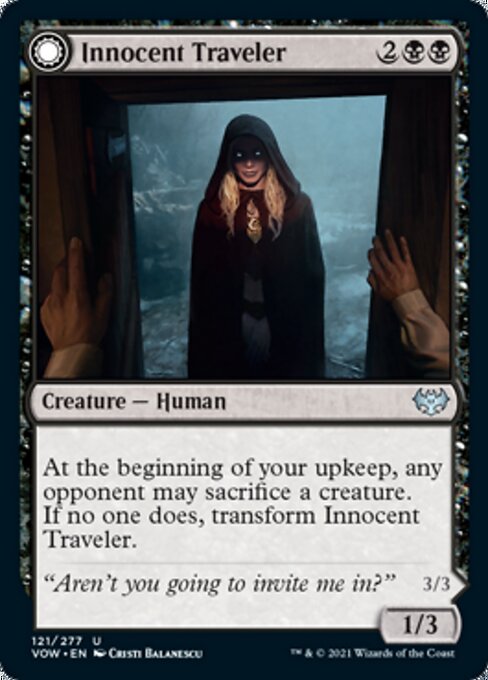 Innocent Traveler / Malicious Invader (Innistrad: Crimson Vow) Light Play