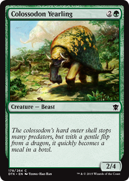 Colossodon Yearling (Dragons of Tarkir) Light Play Foil