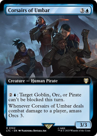 Corsairs of Umbar (Extended Art) (Commander: The Lord of the Rings: Tales of Middle-earth) Light Play