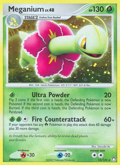 Meganium (Mysterious Treasures) Damaged / Poor Holofoil