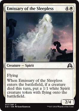 Emissary of the Sleepless (Shadows Over Innistrad) Light Play