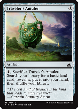 Traveler's Amulet (Rivals of Ixalan) Light Play