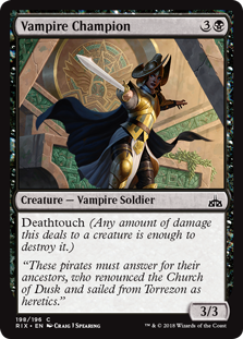 Vampire Champion (Rivals of Ixalan) Light Play