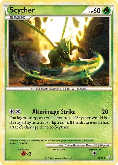 Scyther (36) (Undaunted) Light Play