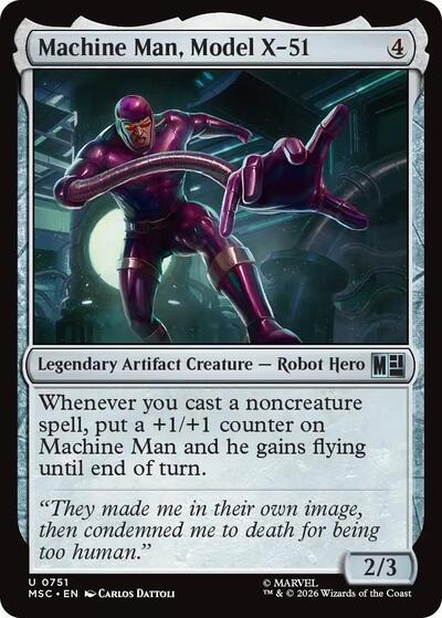 Machine Man, Model X-51 (Commander: Marvel Super Heroes) Light Play