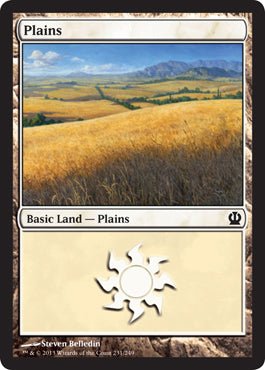 Plains (231) (Theros) Light Play