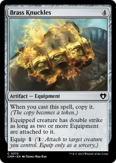 Brass Knuckles (Commander Masters) Light Play