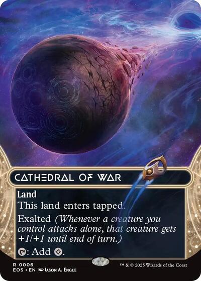 Cathedral of War (0006) (Borderless) (Stellar Sights) Medium Play