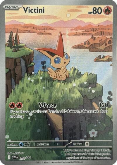 Victini - 208 (SV: Scarlet & Violet Promo Cards) Light Play Holofoil