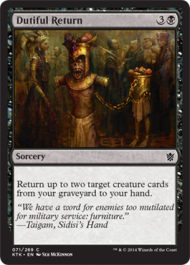Dutiful Return (Khans of Tarkir) Light Play