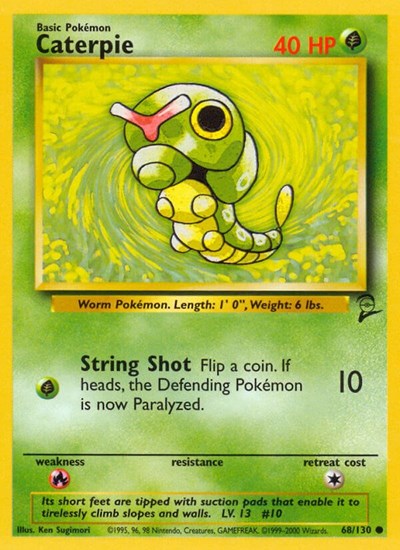 Caterpie (Base Set 2) Damaged / Poor