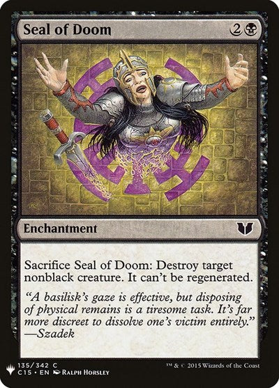 Seal of Doom (Mystery Booster) Light Play