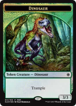 Dinosaur // Treasure (011) Token (Promos: FNM) Light Play Foil