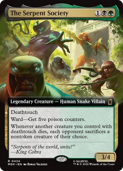 The Serpent Society (Extended Art) (Marvel Super Heroes) Light Play Foil