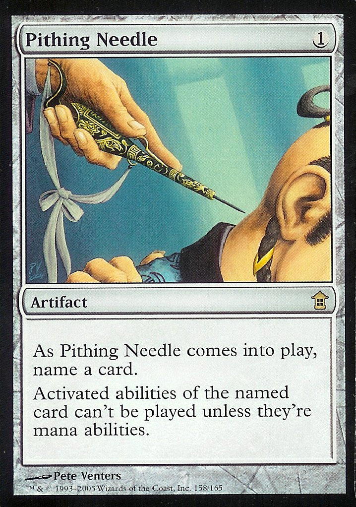 Pithing Needle (Saviors of Kamigawa) Light Play