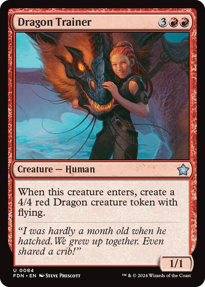 Dragon Trainer (Foundations) Light Play Foil