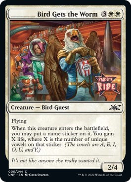 _____ Bird Gets the Worm (Unfinity) Light Play
