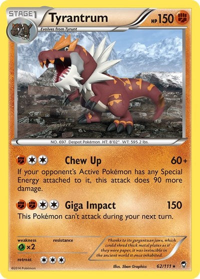 Tyrantrum (XY - Furious Fists) Damaged / Poor