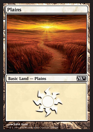 Plains (230) (Magic 2011 Core Set) Light Play