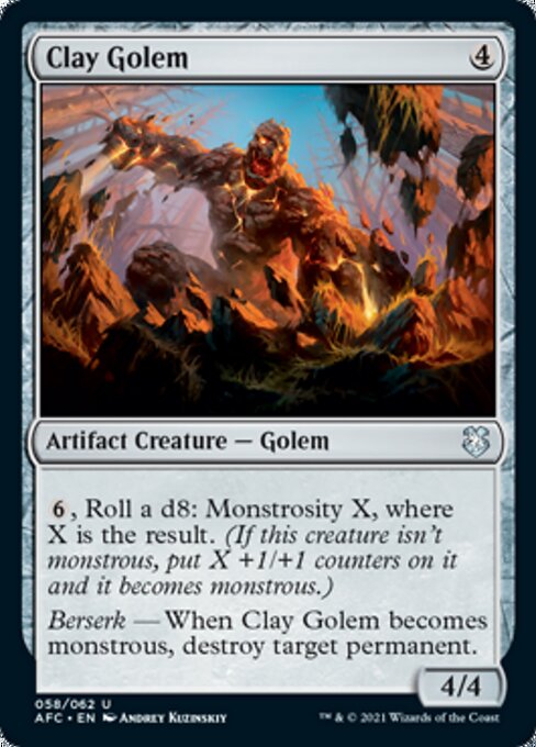 Clay Golem (Commander 2021 Forgotten Realms) Heavy Play