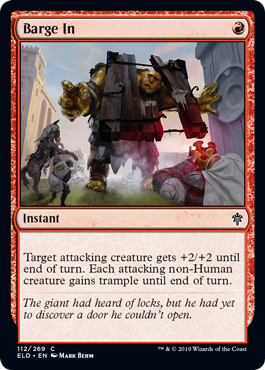 Barge In (Throne of Eldraine) Light Play Foil