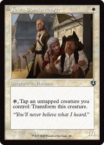 Town Gossipmonger (Retro Frame) (Innistrad Remastered) Light Play