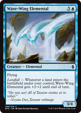 Wave-Wing Elemental (Battle for Zendikar) Light Play Foil