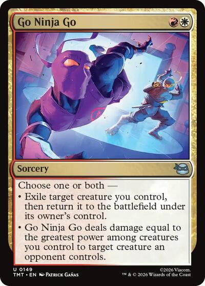 Go Ninja Go (Teenage Mutant Ninja Turtles) Light Play Foil