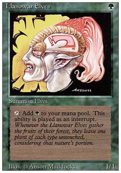 Llanowar Elves (Revised) Heavy Play