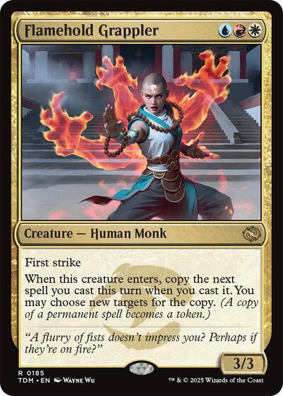 Flamehold Grappler (Tarkir: Dragonstorm) Light Play