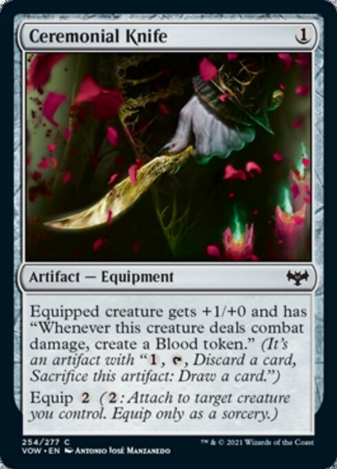 Ceremonial Knife (Innistrad: Crimson Vow) Light Play