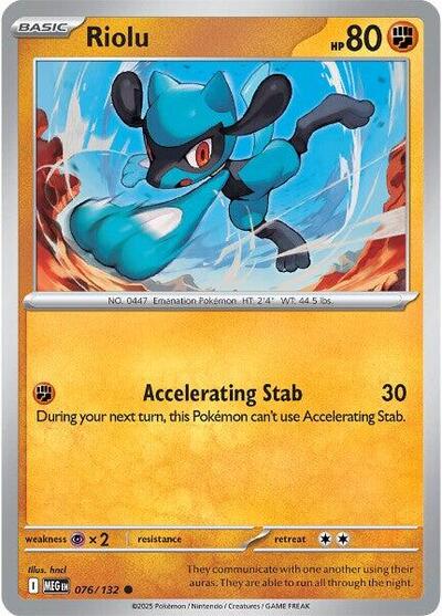 Riolu (ME01: Mega Evolution) Light Play Reverse Holofoil