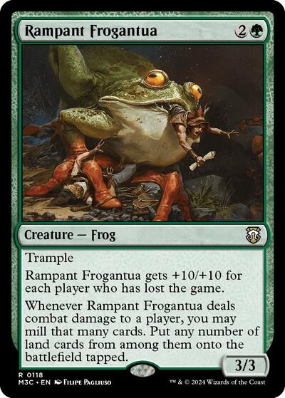 Rampant Frogantua (Commander: Modern Horizons 3) Light Play