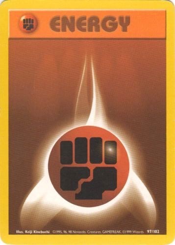 Fighting Energy (Base Set) Damaged / Poor