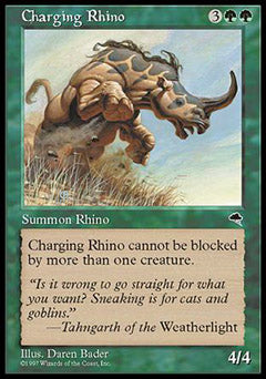 Charging Rhino (Tempest) Light Play