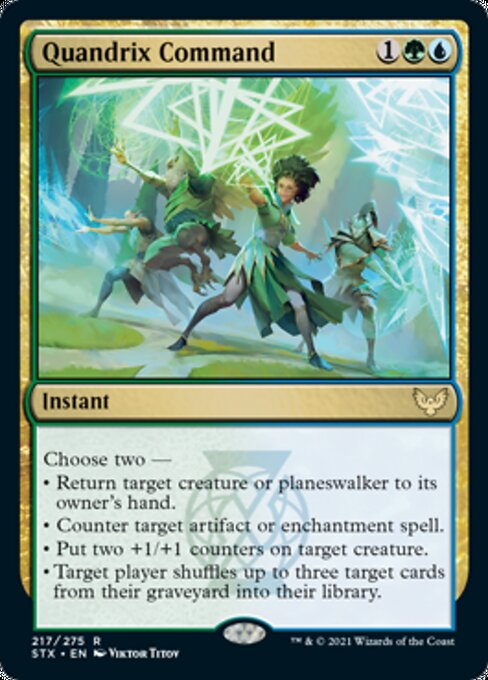 Quandrix Command (Strixhaven) Light Play