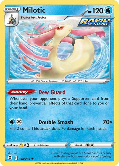 Milotic (SWSH07: Evolving Skies) Light Play