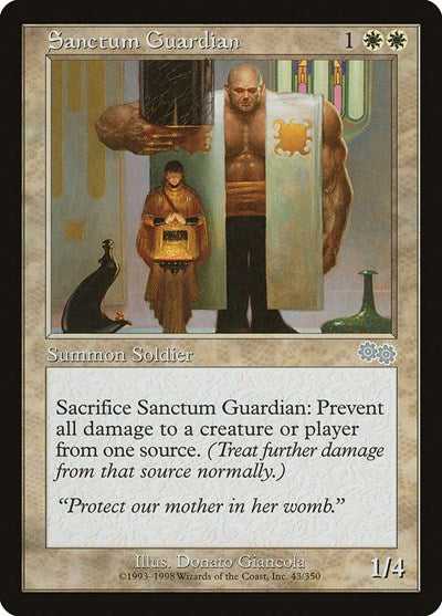 Sanctum Guardian (Urza's Saga) Medium Play