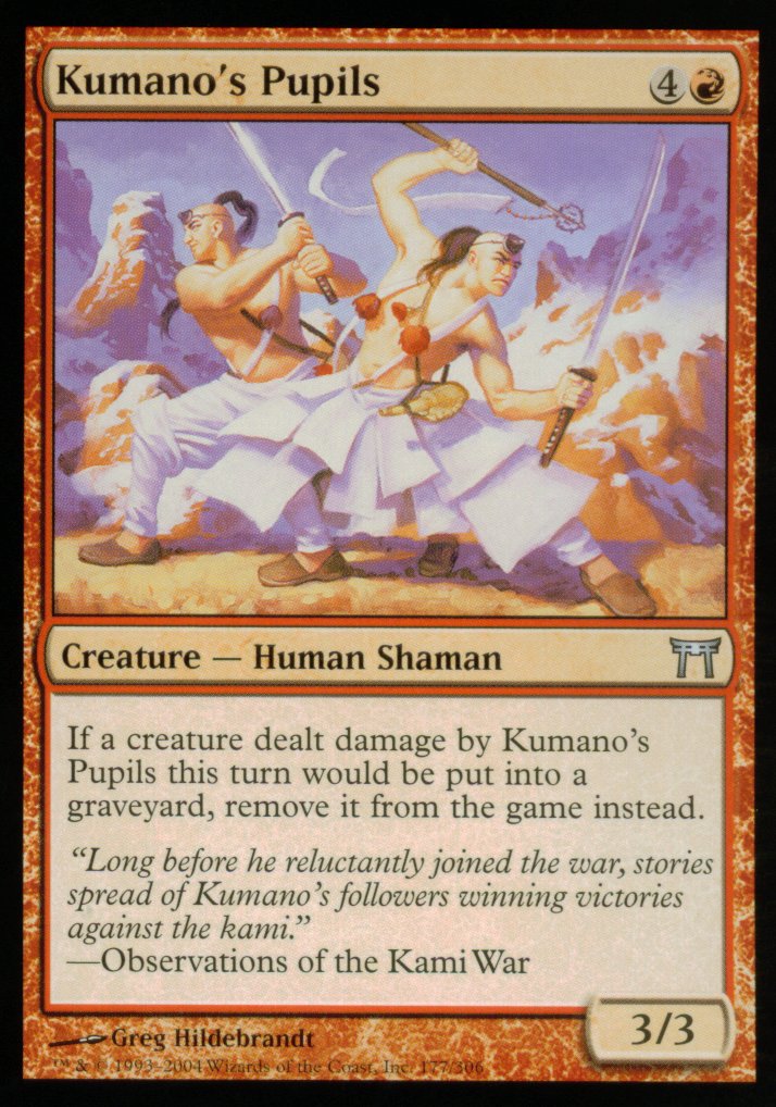 Kumano's Pupils (Champions of Kamigawa) Light Play