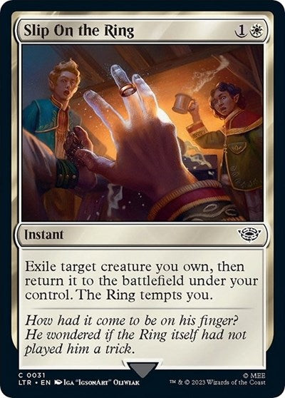 Slip on the Ring (Universes Beyond: The Lord of the Rings: Tales of Middle-earth) Light Play