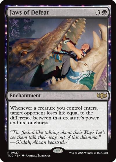 Jaws of Defeat (Commander: Tarkir: Dragonstorm) Light Play