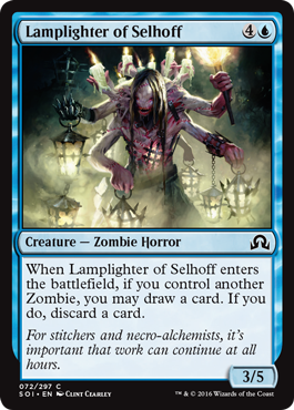 Lamplighter of Selhoff (Shadows Over Innistrad) Light Play