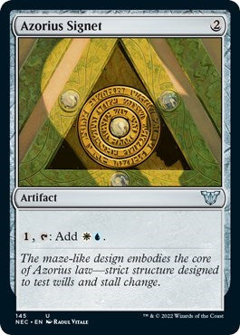 Azorius Signet (Commander: Kamigawa: Neon Dynasty) Light Play