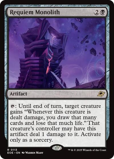 Requiem Monolith (Edge of Eternities) Light Play Foil