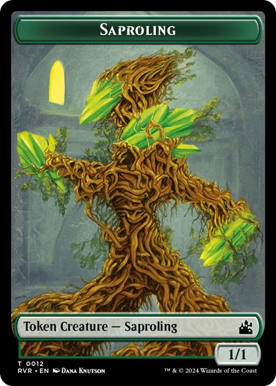 Saproling Token (Ravnica Remastered) Light Play